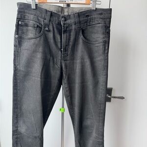 R13 Charcoal Straight Men's Jeans